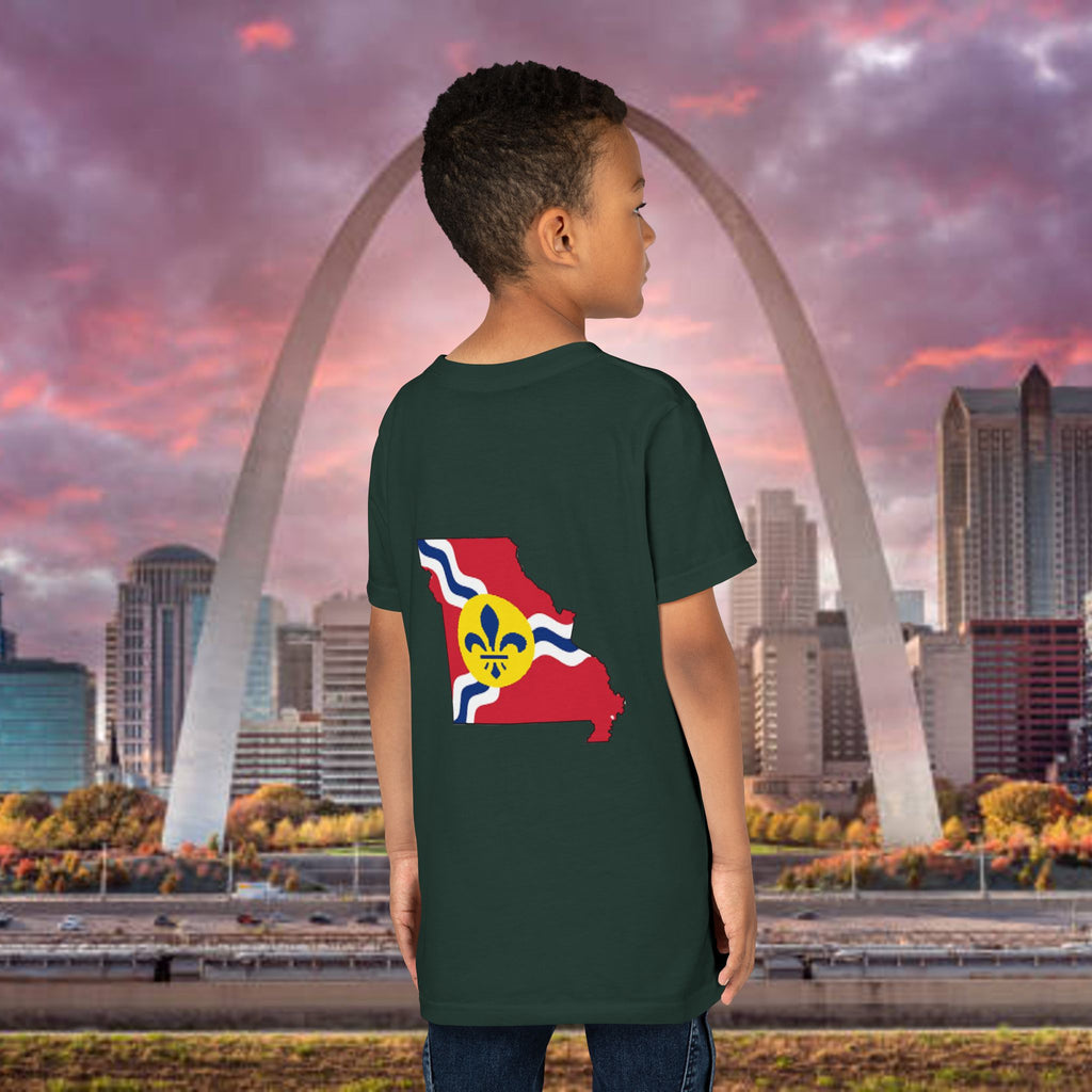 "From the Lou and I'm... Proud" St. Louis Flag Kids Shirt