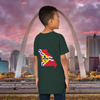 "From the Lou and I'm... Proud" St. Louis Flag Kids Shirt - 314 Originals