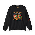 Christmas Cookie Sweatshirt - "I'm Just Here for the Cookies" Holiday Crewneck - 314 Originals