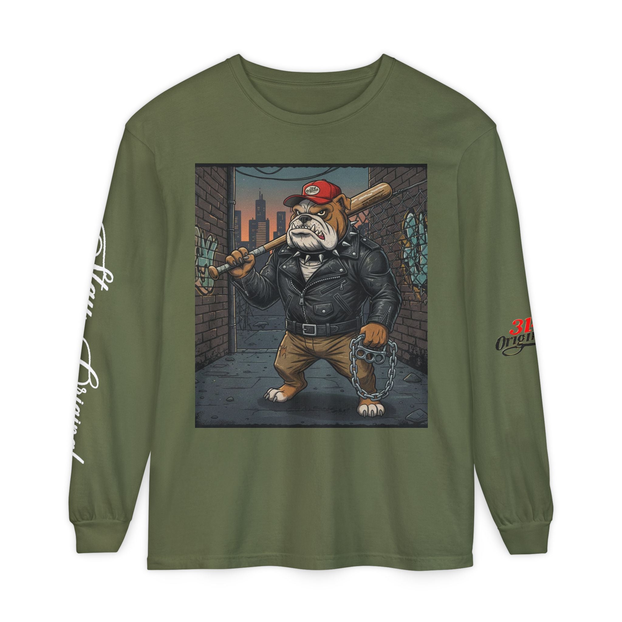 Stay Original Bulldog Brawler Long Sleeve T‑Shirt - 314 Originals