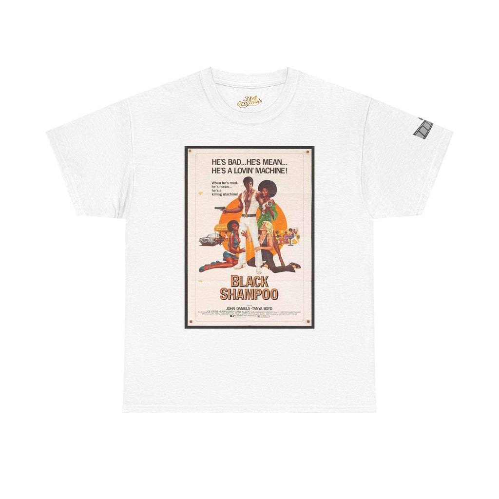 Black Shampoo Retro Poster Tee — Vintage Movie Graphic T-Shirt Printify T-Shirt  314 Originals