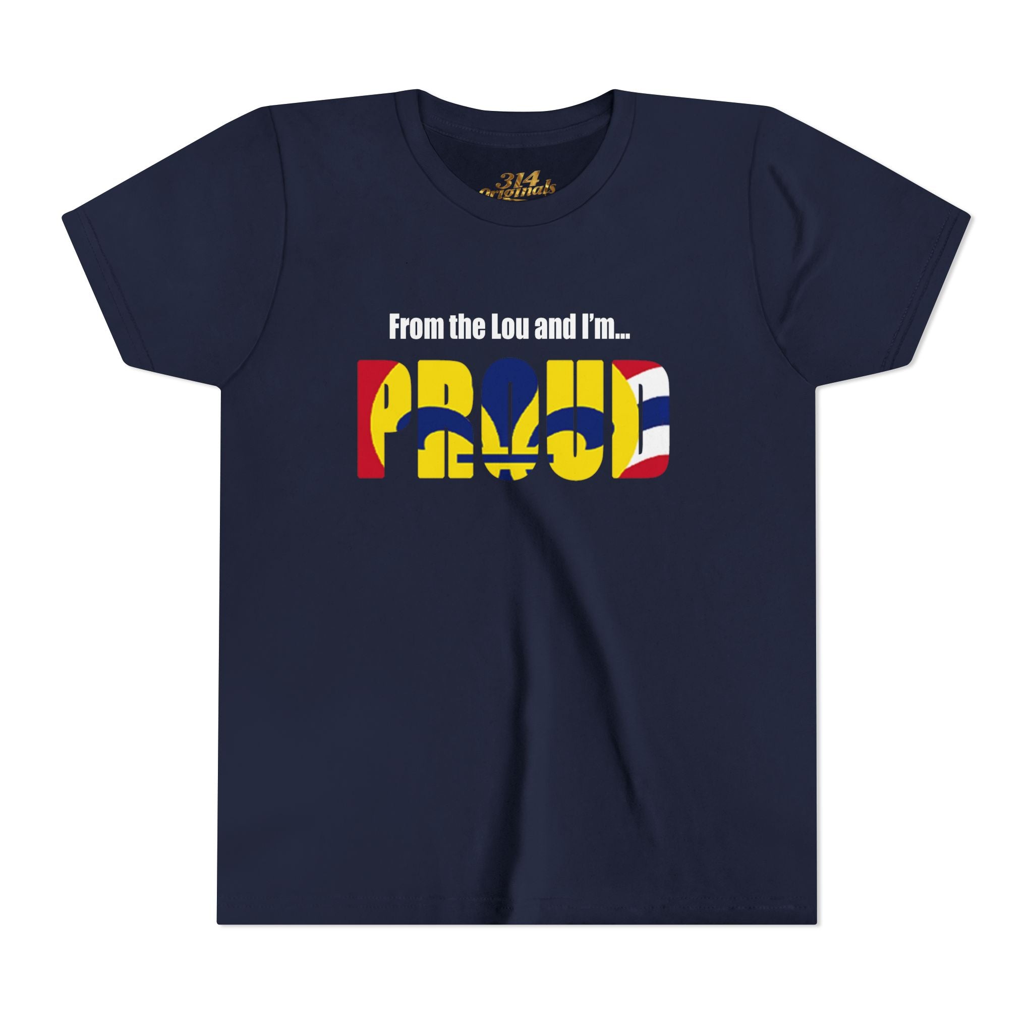 "From the Lou and I'm... Proud" St. Louis Flag Kids Shirt