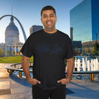 The Lou Script Black Tee — Vintage Script Graphic T-Shirt - 314 Originals