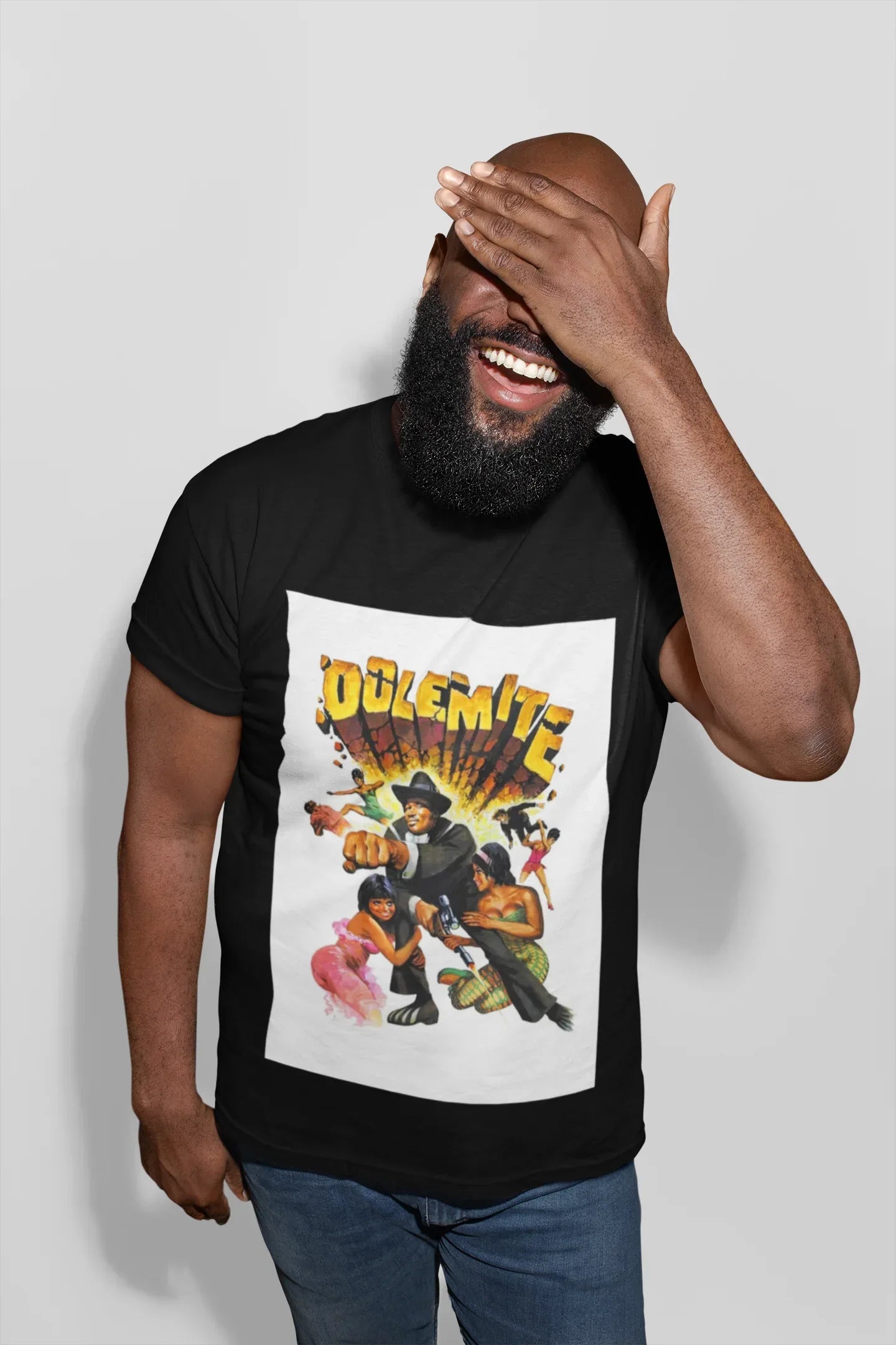 Dolemite Vintage Blaxploitation Movie Poster T-Shirt Printify T-Shirt  314 Originals