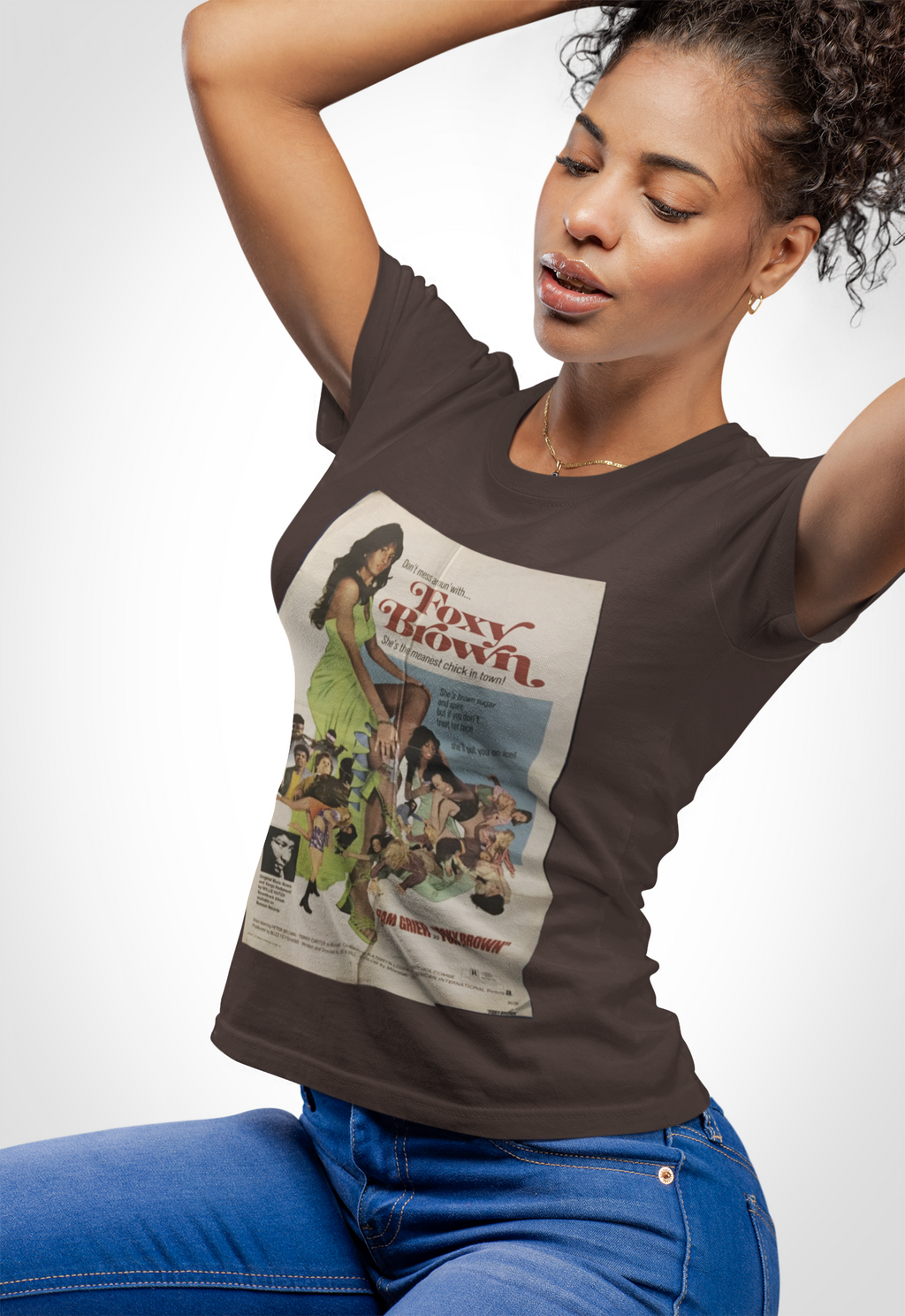 Foxy Brown Vintage Movie Poster Tee Printify T-Shirt  314 Originals