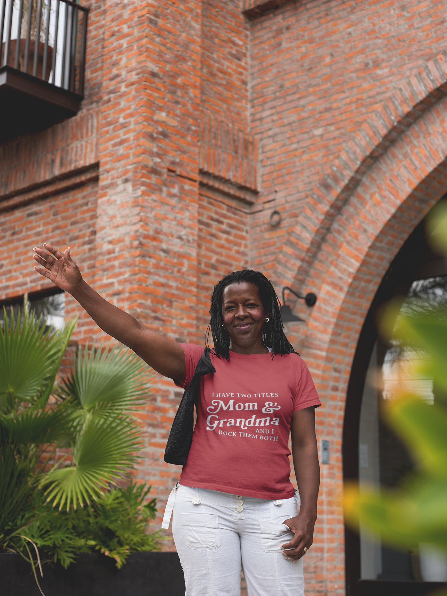 Mom & Grandma T-Shirt - "I Have Two Titles Mom & Grandma and I Rock Them Both" (Mothers Day, Family Gift) Printify T-Shirt  314 Originals