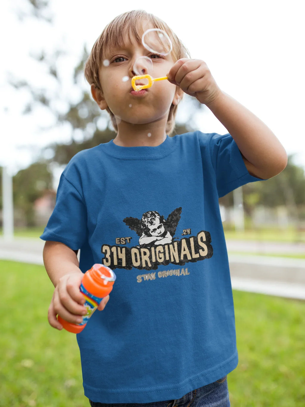314 Originals Vintage Angel Logo Toddler Tee Printify Kids clothes  314 Originals