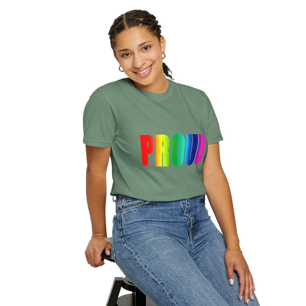 PROUD Garment-Dyed T-shirt Printify