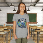 "Nerds Rule the World" Graphic Youth Girls Tee Shirt