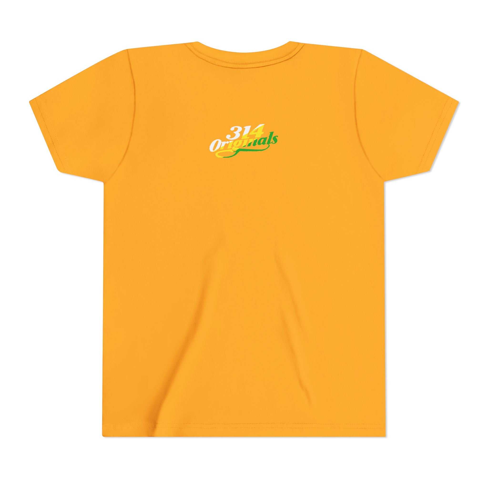 Girl's "Favorite Kid" Retro Yellow & Green Graphic T-Shirt