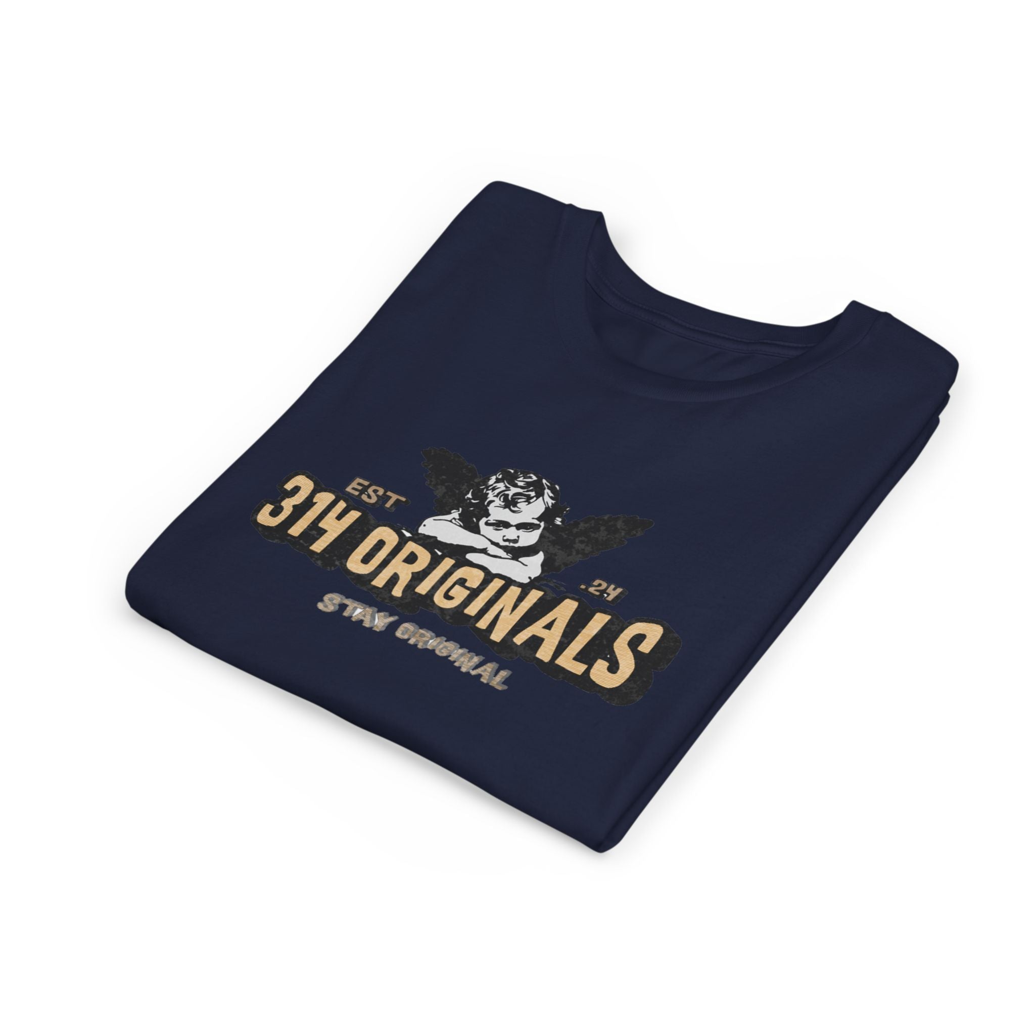 314 Originals Youth Tee - Vintage Cherub Graphic Kids T-Shirt Printify Kids clothes  314 Originals