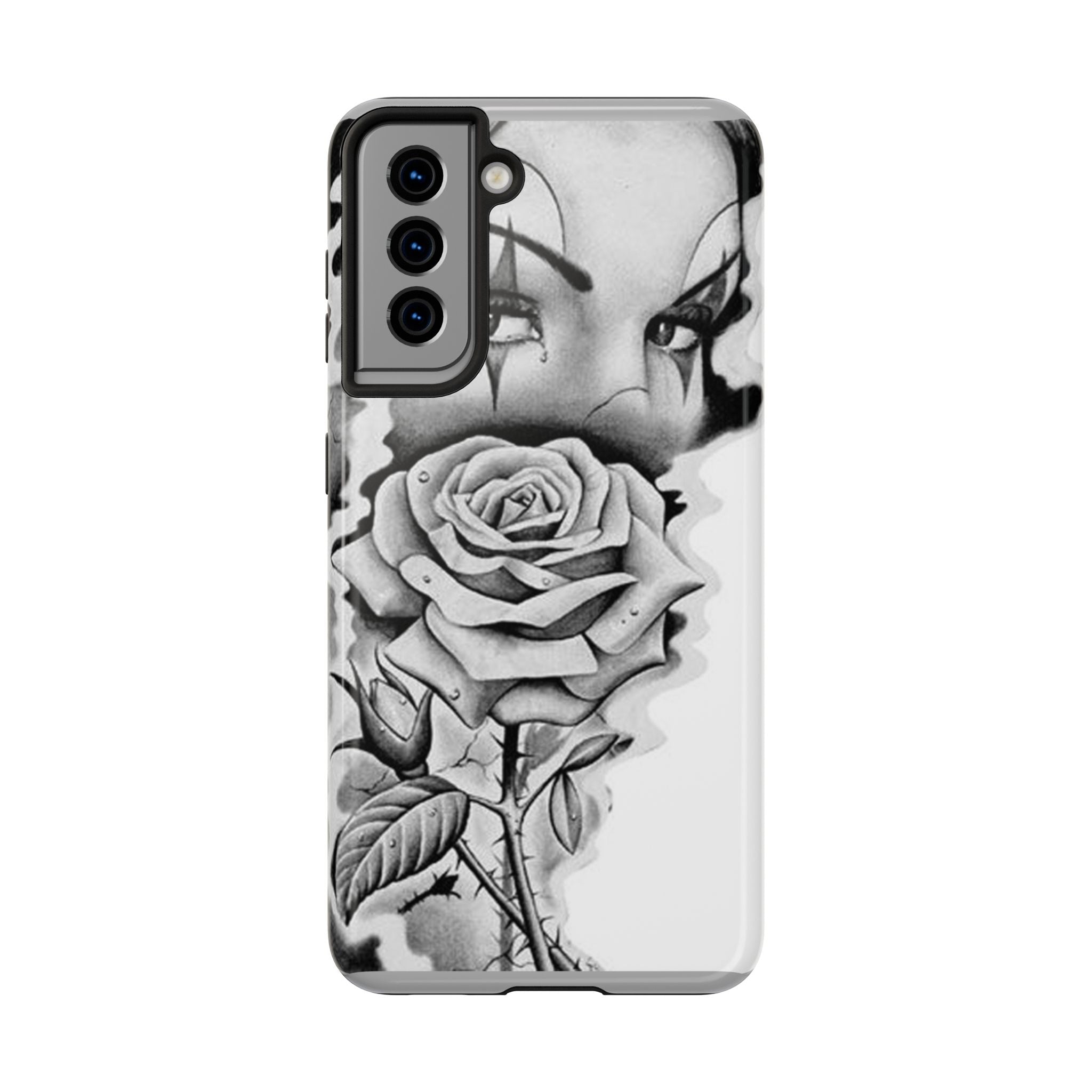 Noir Clown Face with Rose Shockproof Phone Cover - 314 Originals