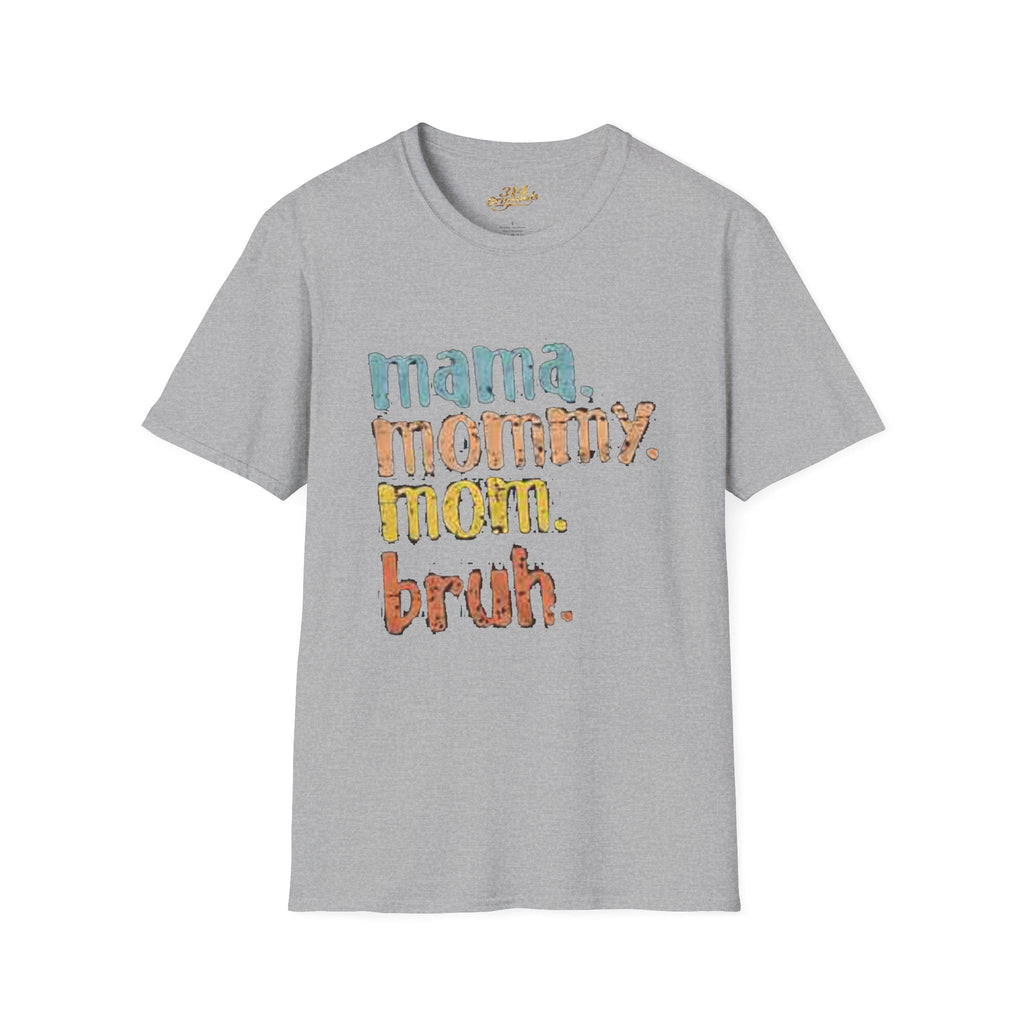 Mama Mommy Mom Bruh T-Shirt – Funny Retro Mom Graphic Tee Printify T-Shirt  314 Originals