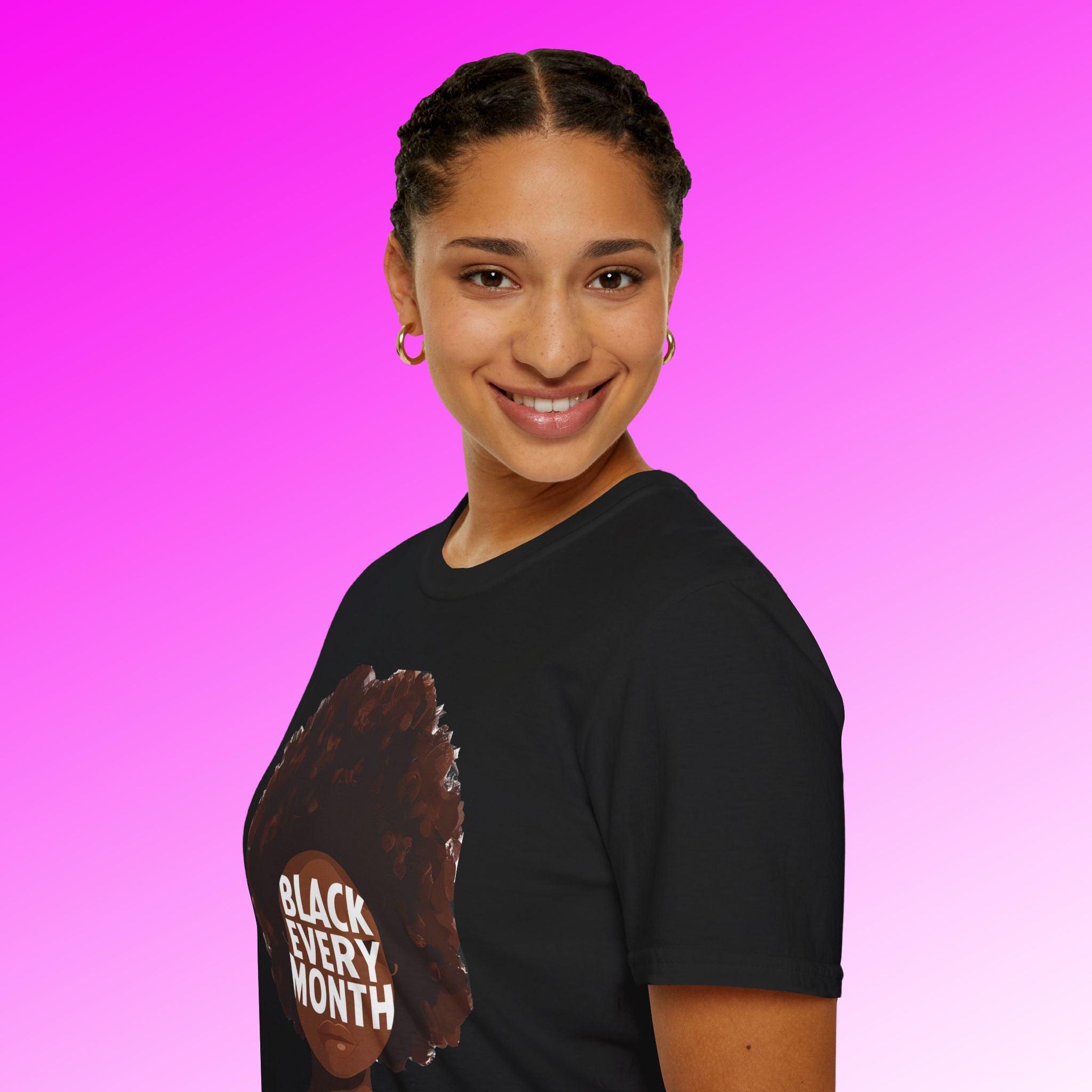 Black Every Month T-Shirt — Afrocentric Pride Graphic Tee - 314 Originals