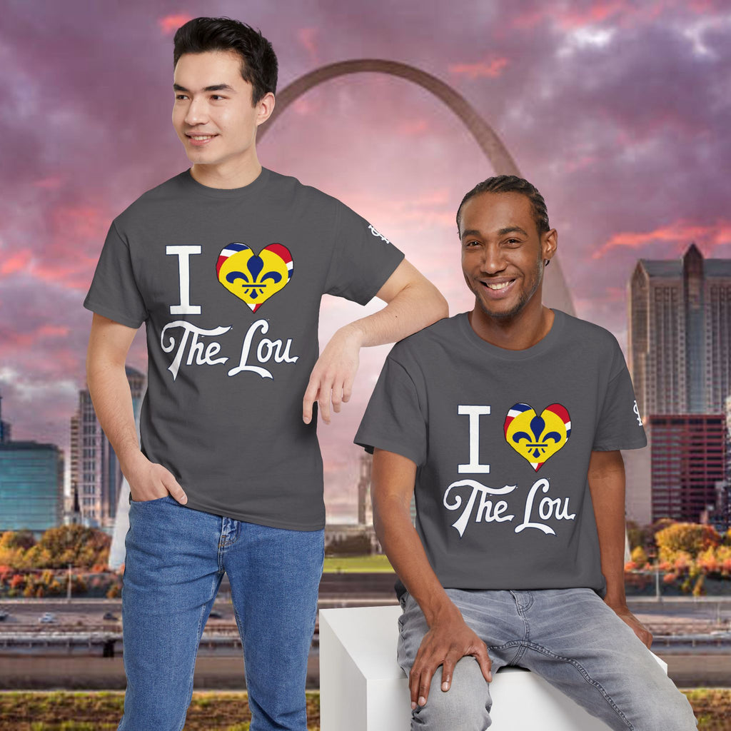 I Heart The Lou T-Shirt — St. Louis Pride Heart with Fleur-de-Lis - 314 Originals