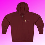 'Queen' Chest Logo Zip Hoodie — Women's Urban Streetwear Printify Hoodie  314 Originals