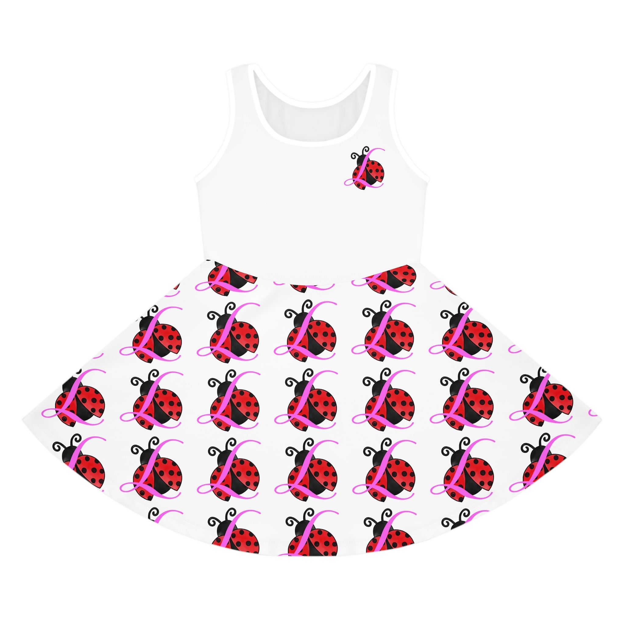 Girls' Ladybug Print Sundress — Cute Sleeveless Summer Dress for Kids - 314 Originals