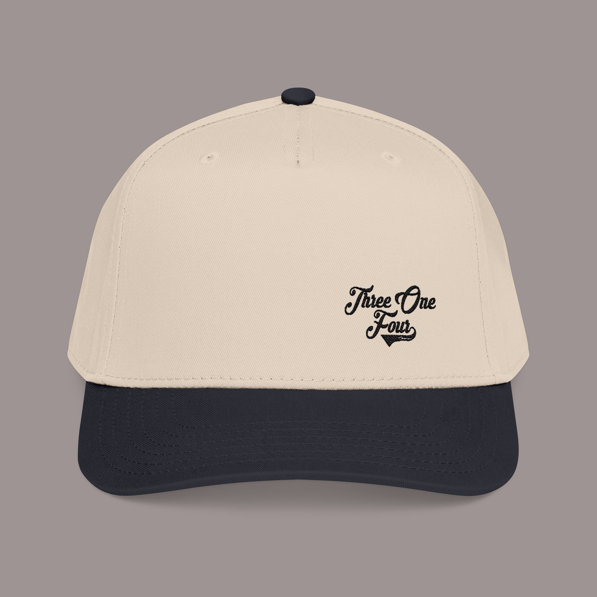 Black Mid Profile Baseball Cap — 314 Embroidered Logo - 314 Originals