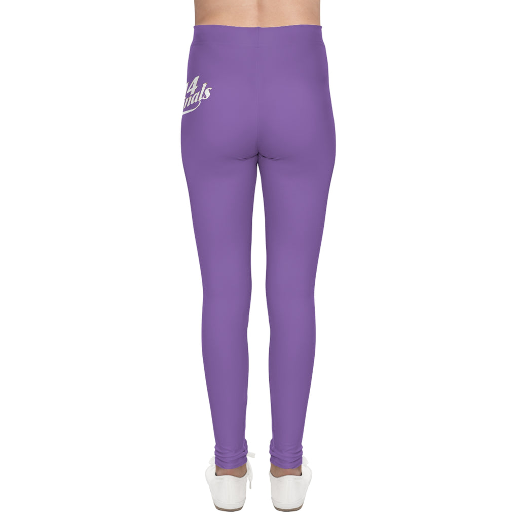 Purple 314 Script Kids' Printed Leggings - 314 Originals