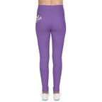 Purple 314 Script Kids' Printed Leggings - 314 Originals