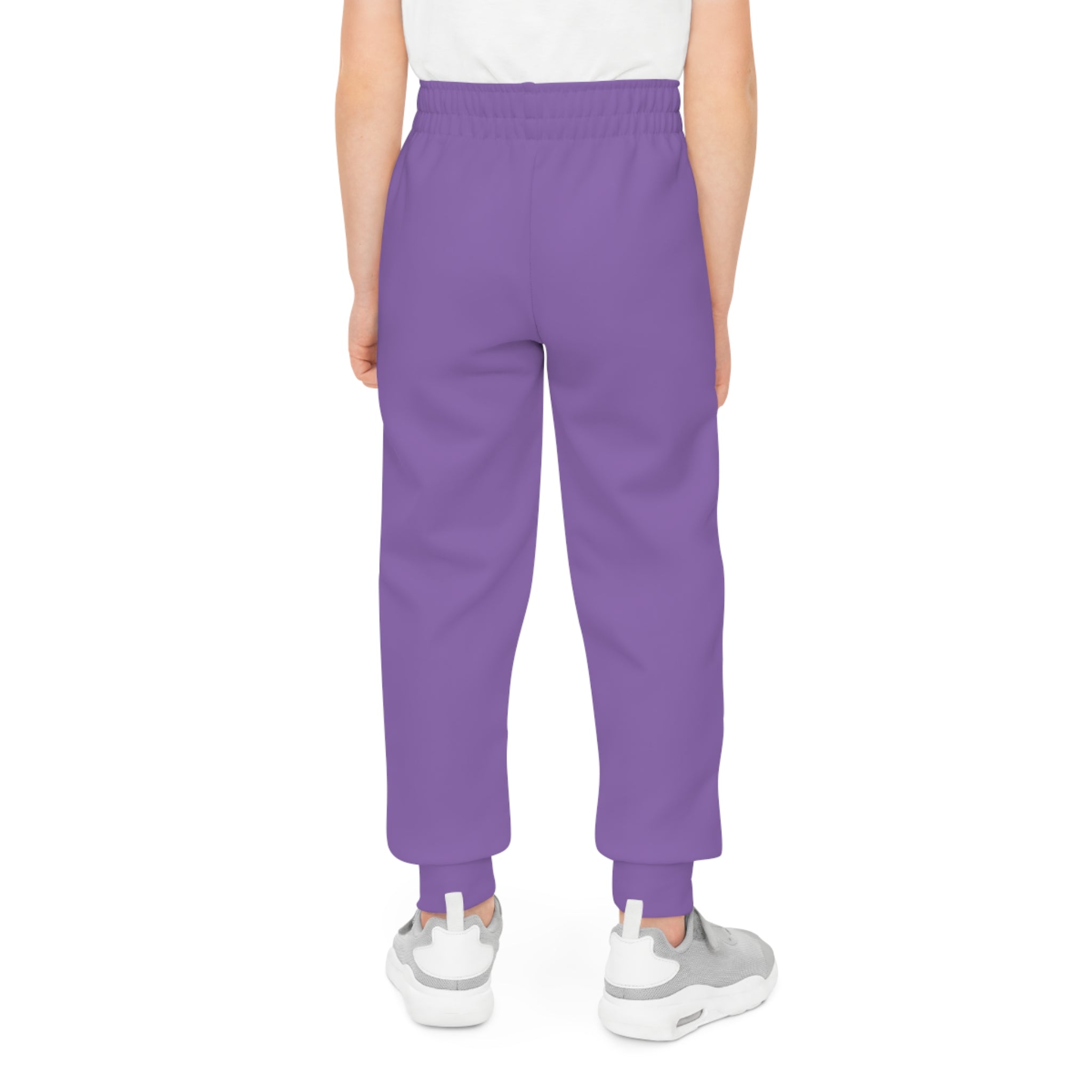 Light Purple Youth Joggers with 314 Originals Side Graphic — Kids Athletic Sweatpants - 314 Originals
