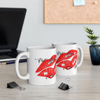 "Put Your Lips On Me" Ceramic Mug – Red Lip Print Coffee Cup (11oz & 15oz) - 314 Originals