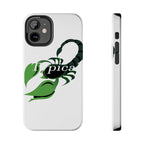 Scorpio Zodiac Tough Phone Case — Green Scorpion "Typical" Design Printify Phone Case  314 Originals