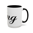 King Script Accent Coffee Mug — Crowned 'King' Ceramic Coffee Cup (11/15oz) - 314 Originals