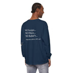 Tell It Like It Is Long Sleeve Tee — "No Scripts... No Filters... No Bullsh*t" Statement Shirt Printify Long-sleeve  314 Originals