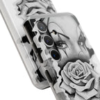 Noir Clown Face with Rose Shockproof Phone Cover - 314 Originals