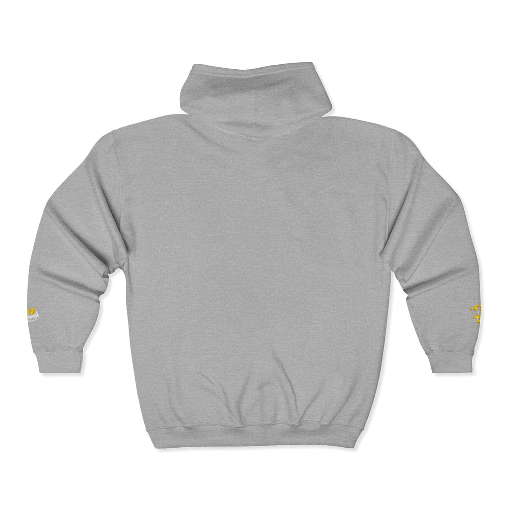 King's Gear Zip Hoodie — Full‑Zip with Gold Crown Emblem - 314 Originals