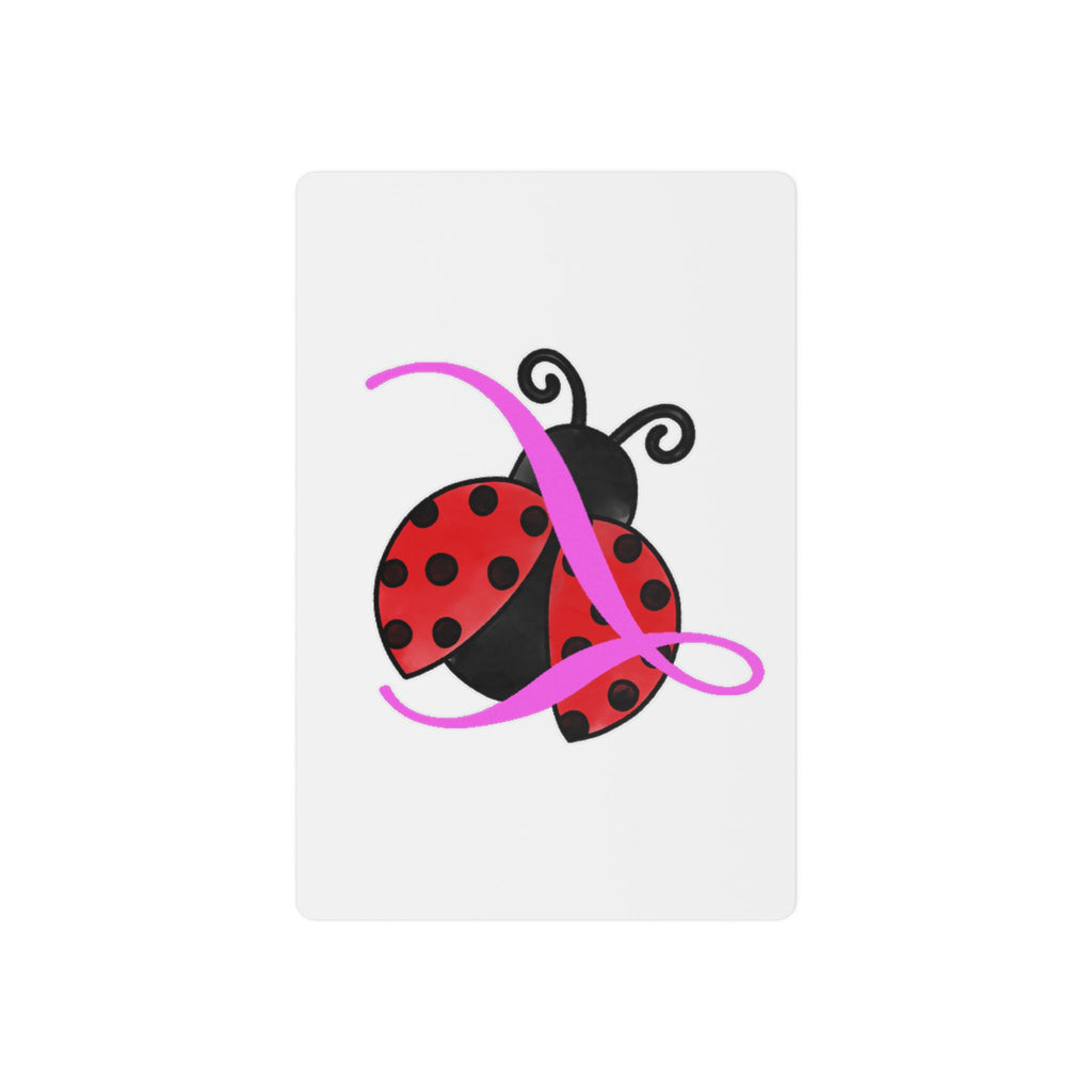 Ladybug Temporary Tattoos — Cute Red & Black Ladybird Design with Pink Ribbon Accent - 314 Originals
