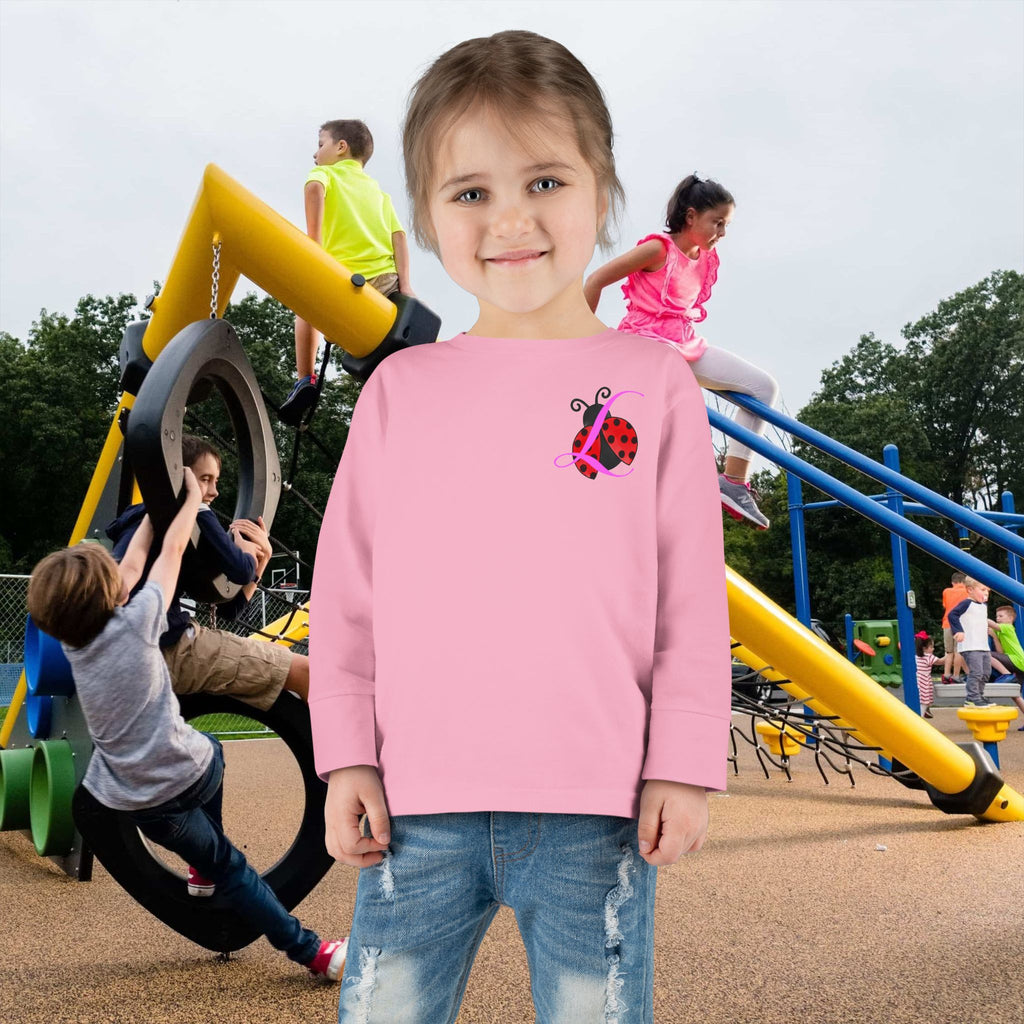 Toddler Long Sleeve Tee — Cute Ladybug Chest Design with “314 Original” Back - 314 Originals