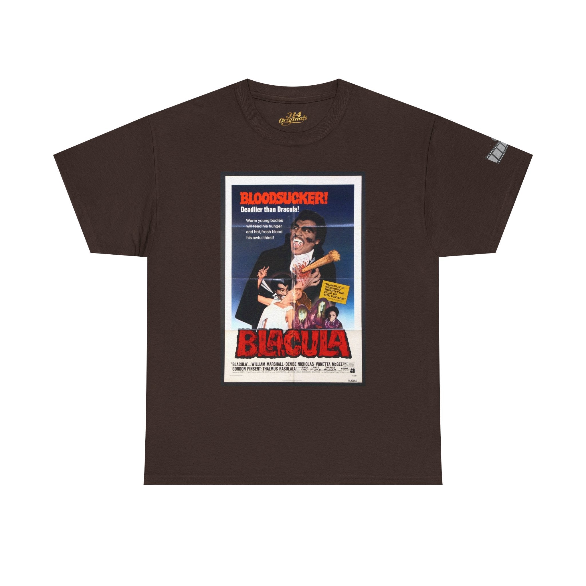 Blacula Movie Poster Tee — Vintage 'BLOODSUCKER! Graphic T-Shirt Printify T-Shirt  314 Originals