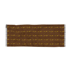 Light Scarf — Neutral Brown Striped Fringe Scarf - 314 Originals