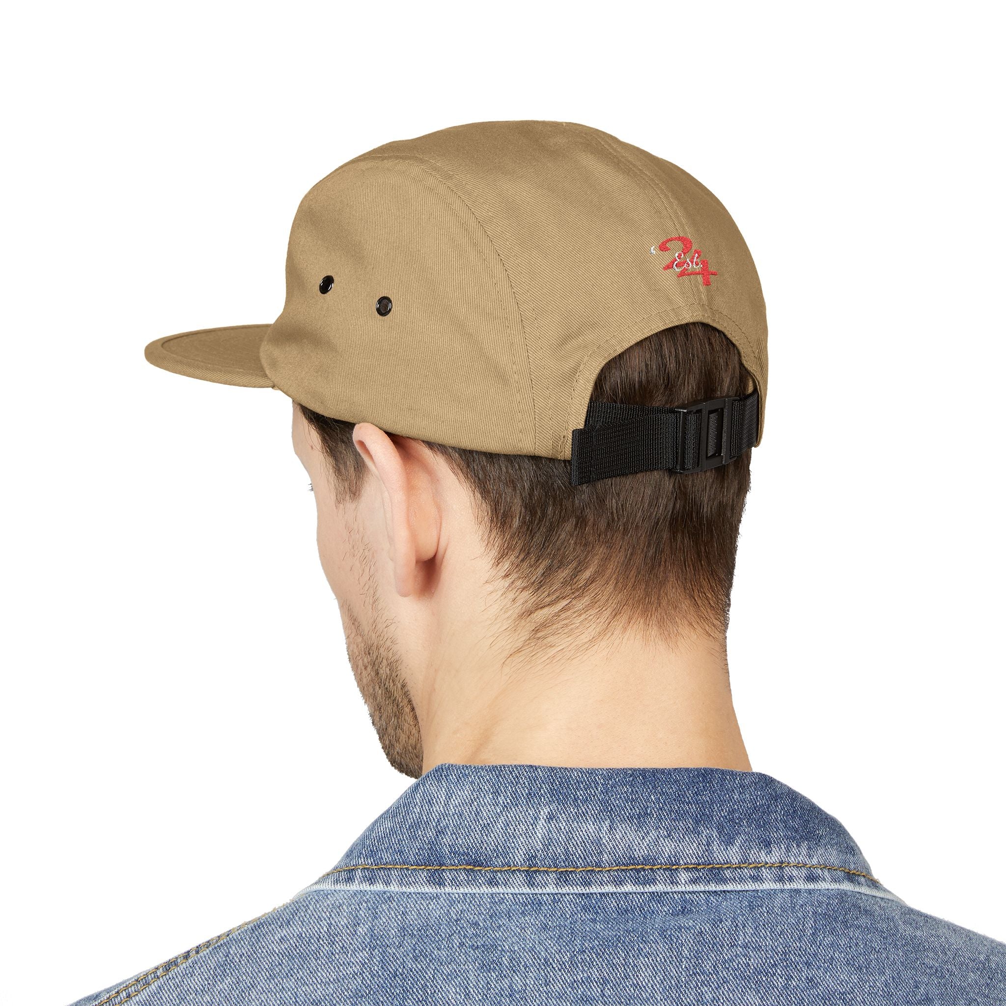 Retro Script Logo Embroidered 5-Panel Cap — - 314 Originals