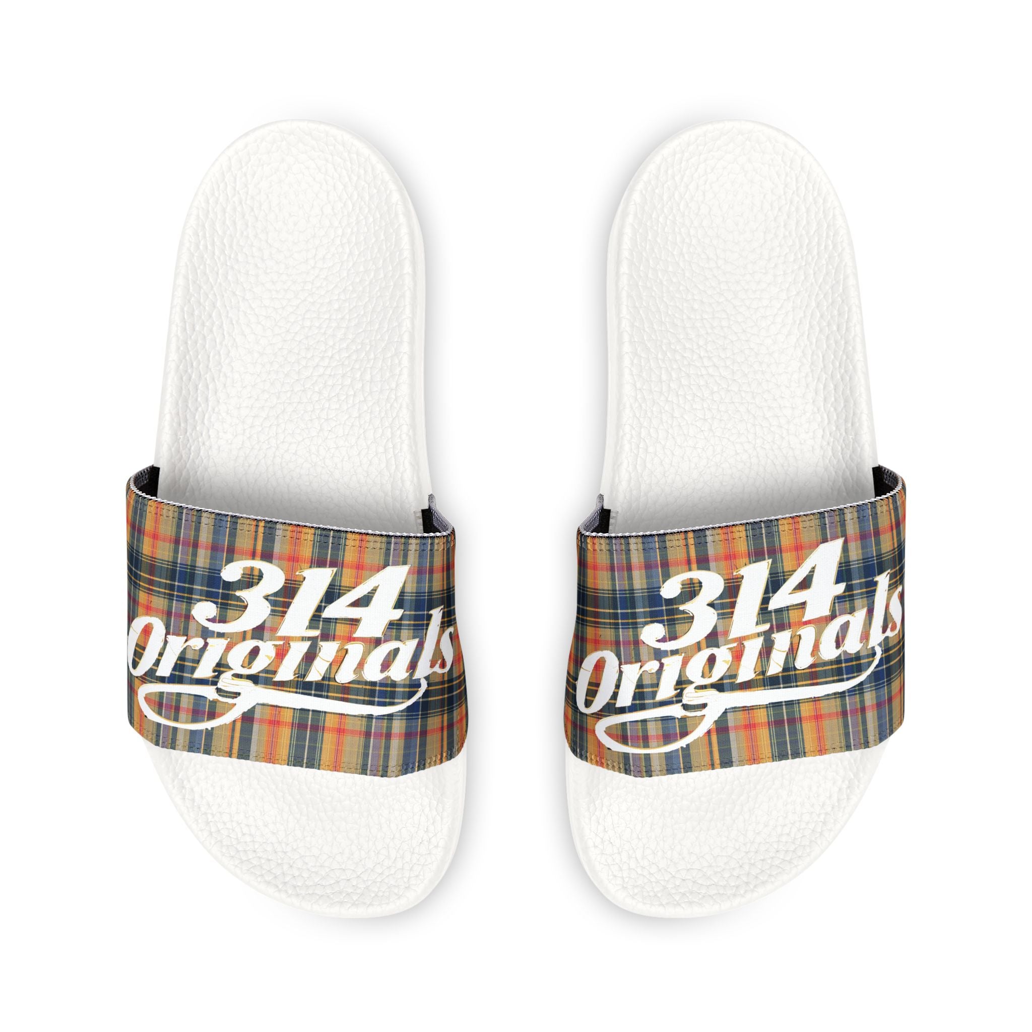 Plaid '314 Originals' Removable-Strap Slide Sandals
