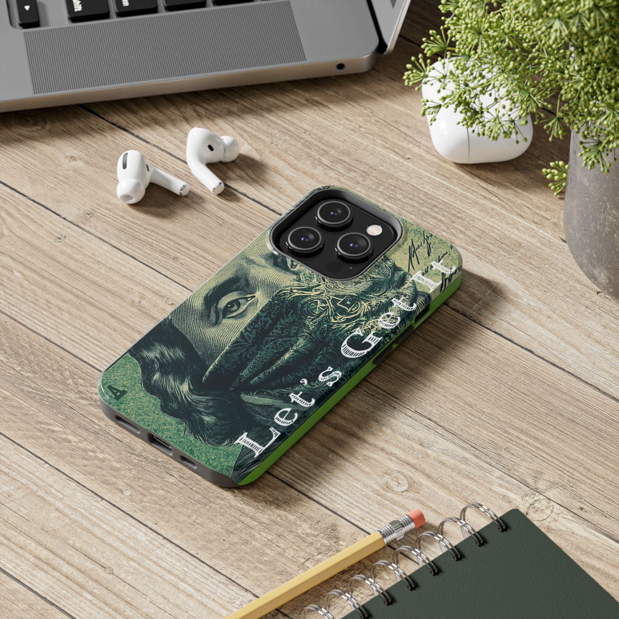 Ben Franklin "Let's Get It" Bandana Design Tough Phone Case Printify Phone Case  314 Originals