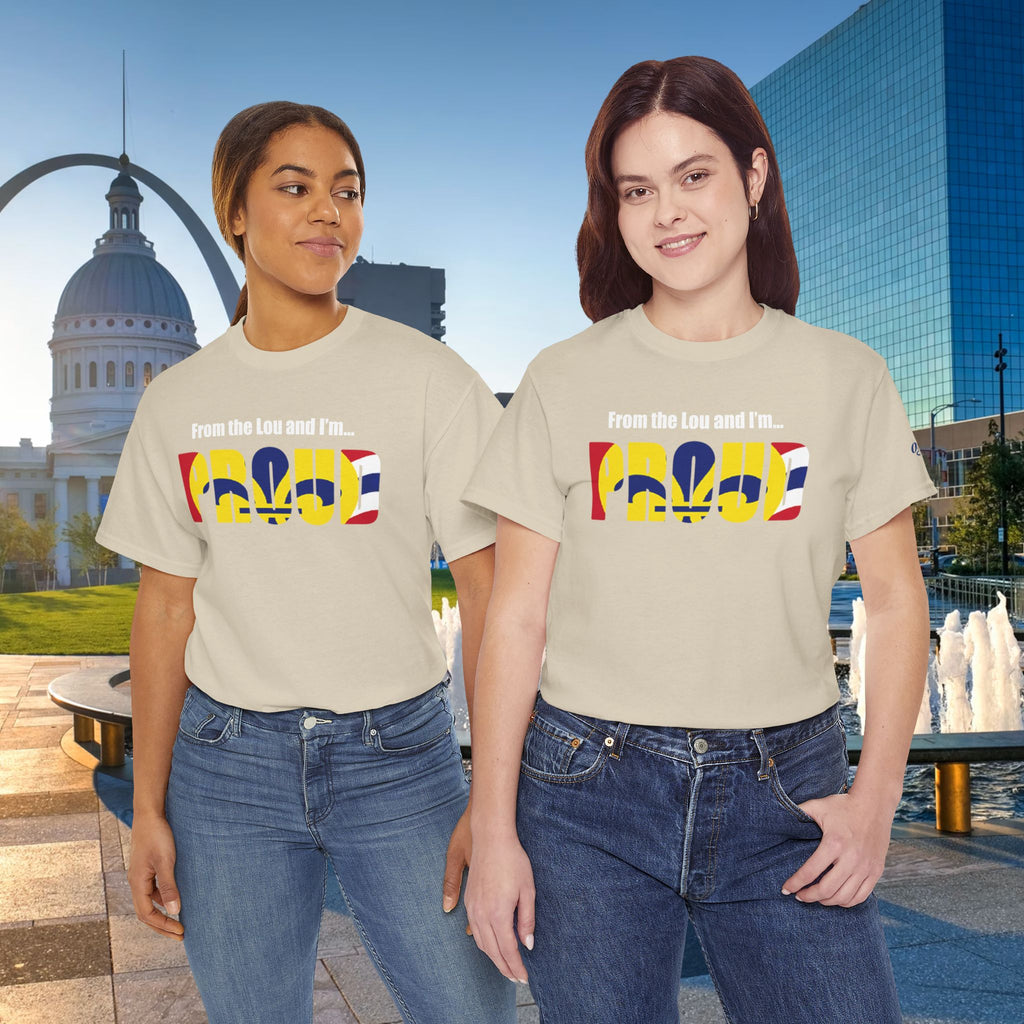 Proud Missouri Flag T-Shirt — "From the Lou and I’m... PROUD" - 314 Originals