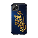 "314 Originals" Gold Script on Navy Tough Protective Case Printify Phone Case  314 Originals