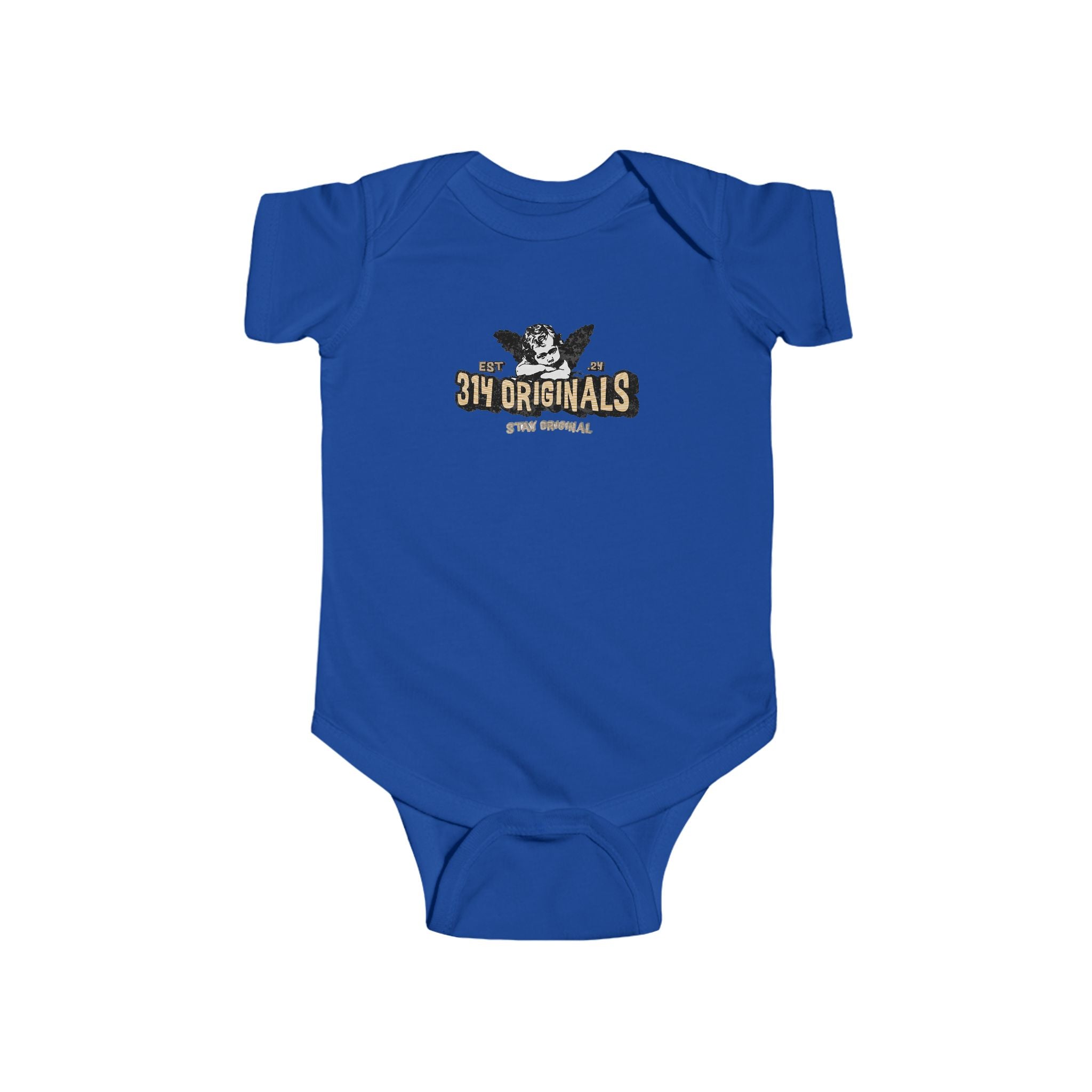 314 Originals Retro Logo Baby Onesie Printify Kids clothes  314 Originals
