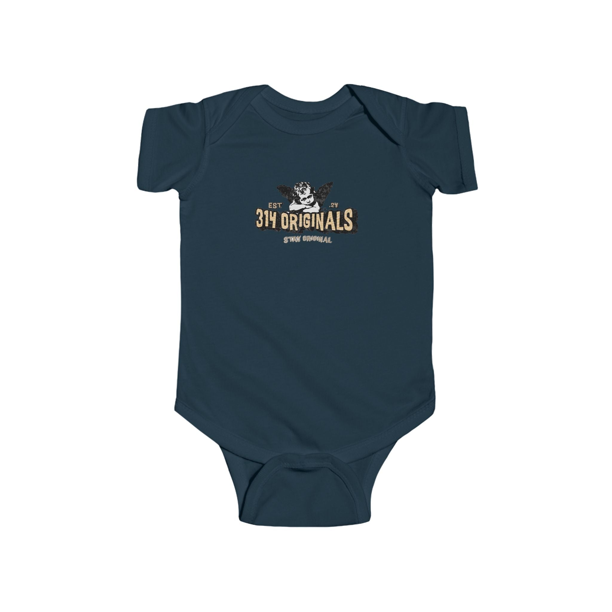 314 Originals Retro Logo Baby Onesie Printify Kids clothes  314 Originals