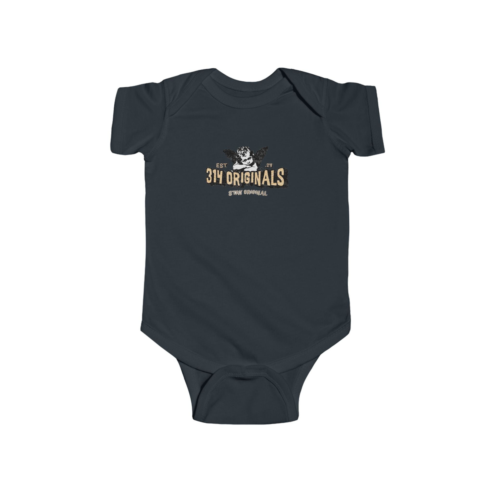 314 Originals Retro Logo Baby Onesie Printify Kids clothes  314 Originals