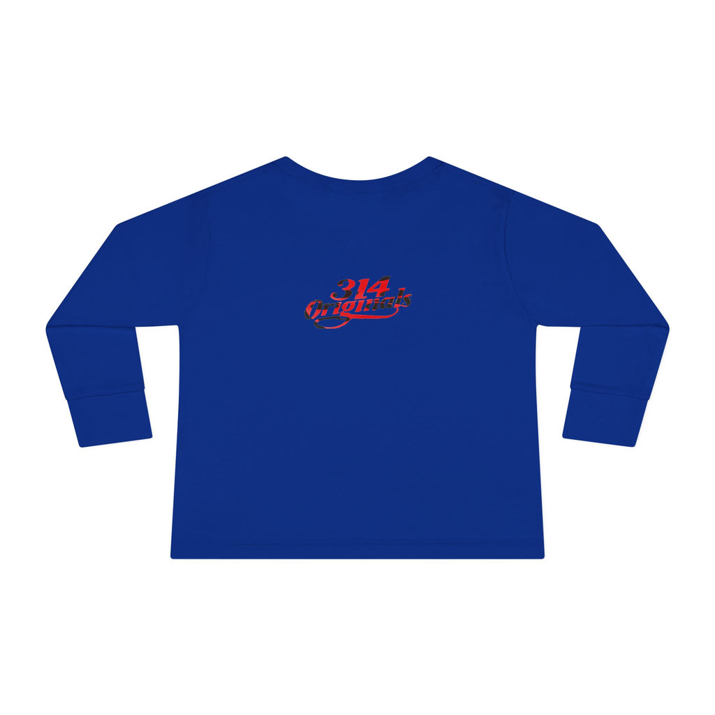 Toddler Long Sleeve Tee — Cute Ladybug Chest Design with “314 Original” Back - 314 Originals