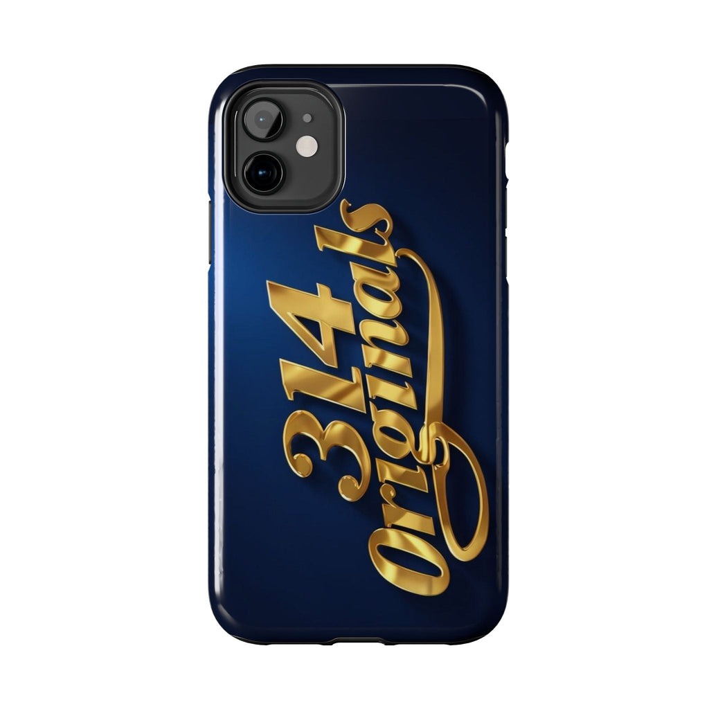 "314 Originals" Gold Script on Navy Tough Protective Case Printify Phone Case  314 Originals