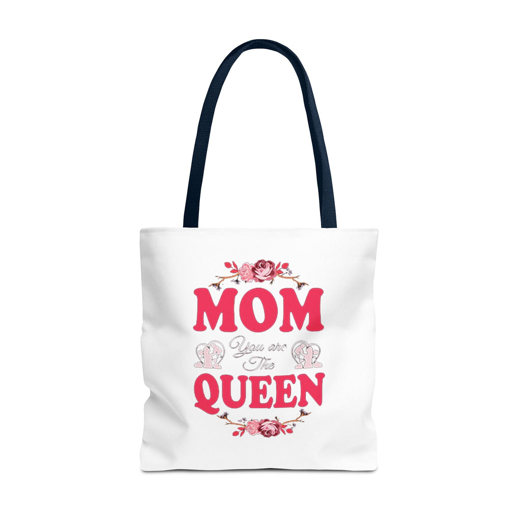 "Mom You're the Queen" Floral Mother's Day Tote Bag Printify Bags  314 Originals
