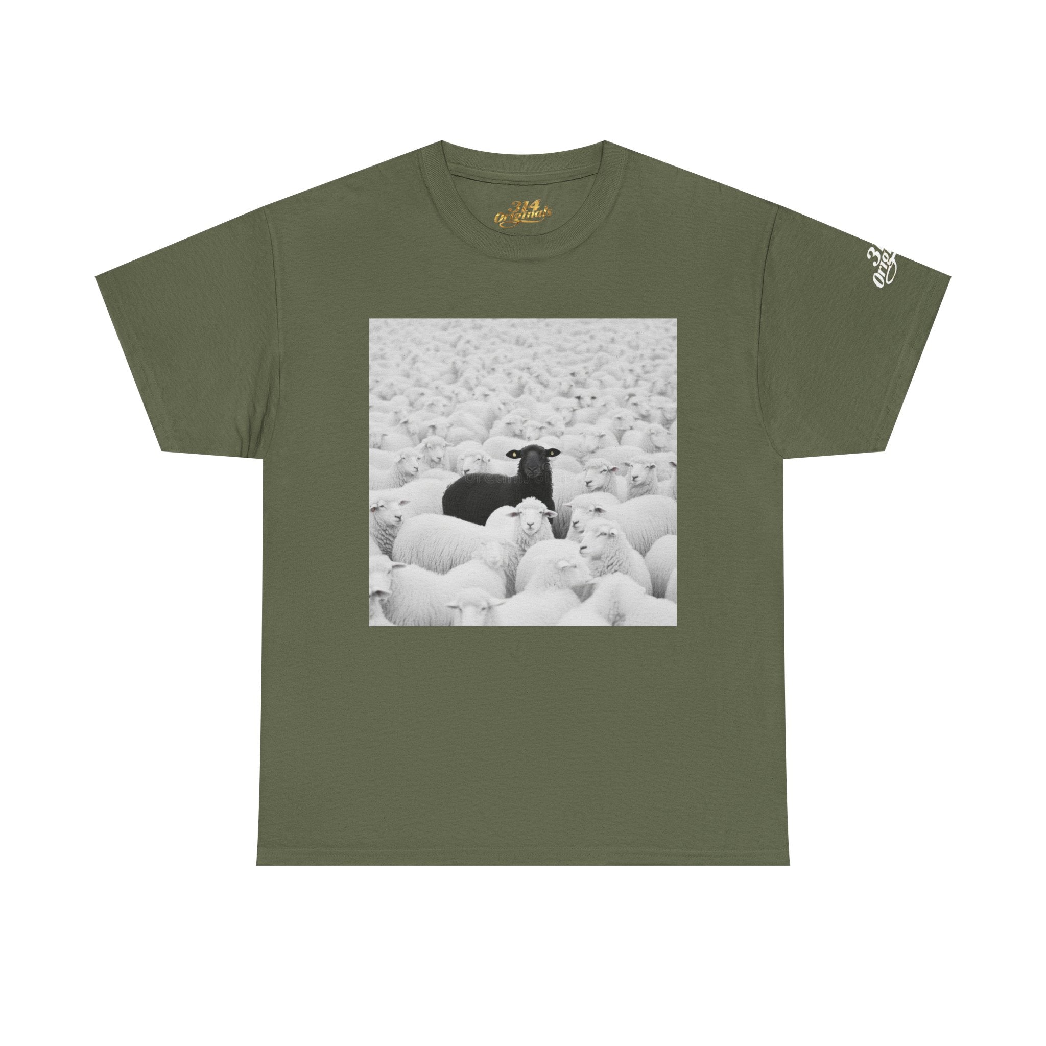Black Sheep T-Shirt — Funny Contrast Sheep Graphic Tee