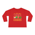 Toddler Long Sleeve Tee — "I'm Just Here for the Cookies" Christmas Cookies Shirt - 314 Originals