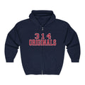 314 Originals Zip Hoodie — Retro Varsity Full-Zip Sweatshirt - 314 Originals