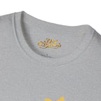 Queen Q Crown T‑Shirt — Pink & Gold Heart Logo Tee